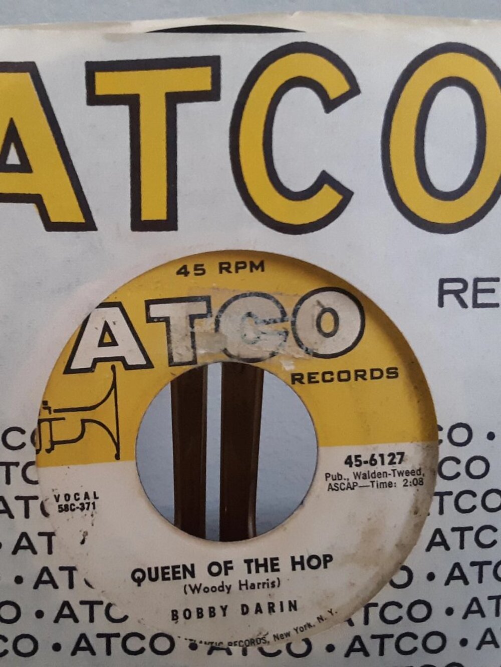Bobby Darin - Queen of the Hop / Lost Love - 45rpm - Circa 1958